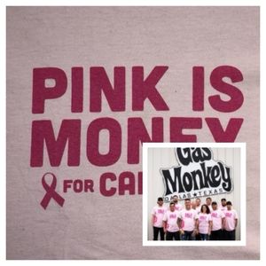 Gas Monkey Garage Pink is Money Monkey Tee - XXL